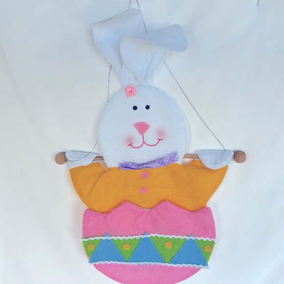 NEW Set Of 9 Very Cute Easter Bunny Hanging Decoration - Picture 4 of 8
